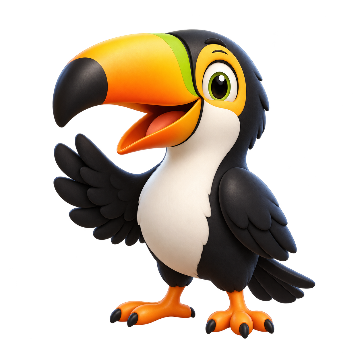 O tucano original da TucaPay, pronto para acompanhar a jornada da venda